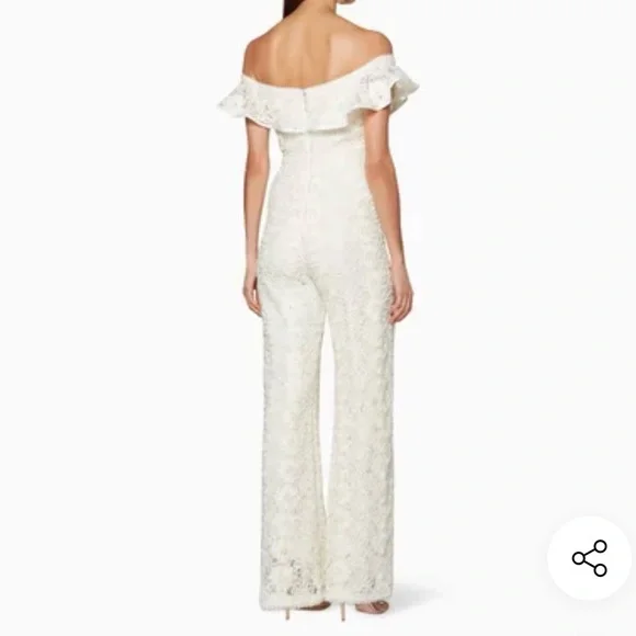 Alexis Cream Lace Jumpsuit - Picture 10 of 10